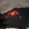 京都五山の送り火、おなじみの「大」今年も見られず
