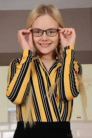 Petite blonde with glasses and pigtails ™ jpg x Blonde petite glasses
