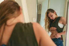 anorexic teens|young anorexic teen girl with eating disorders very skinny while measuring  her waist using a flexible yellow measuring tape Stock Photo - Alamy