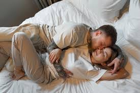 Elevated view homosexual couple relaxing sofa home jpg x Gay sleeping sex