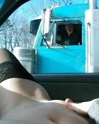 Dirty street hooker fucks with truck driver in the truck jpg x Truck driver