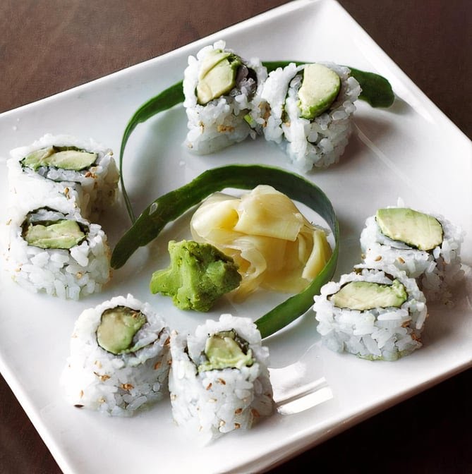 Blue spot sushi by null