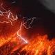 Lightning and lava as volcano erupts in Japan 