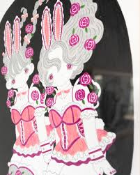 lolitas art.com|🖤 森の中 クマさんに出会った 182×257mm #art#artwork#illustration#kawaii#蝶#pink #イラスト  #アート #クマ #水彩#くま #くまちゃん #bear #秋