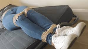 Rachel adams tied in jeans and knee boots in the basement dungeon tiedinheels jpg x Tied up in jeans