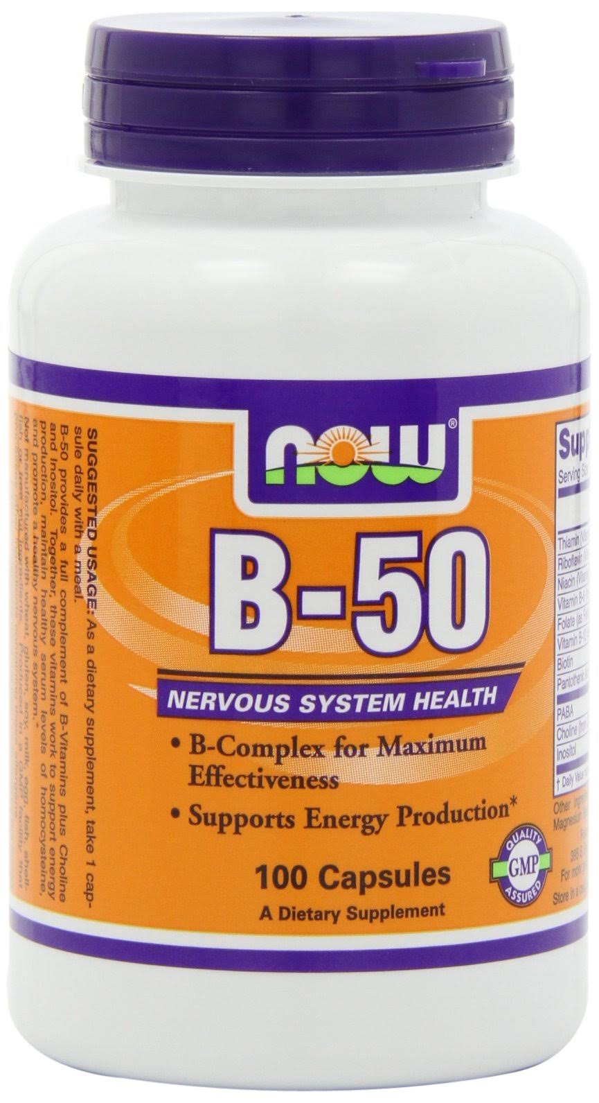 Now Foods B-50 - 100 Capsules