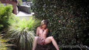 Public park amateur blonde slut masturbating with dildo exhibitionism jpg x Public masturbation amateur