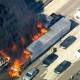 Brush Fire Jumps Southern California Freeway 