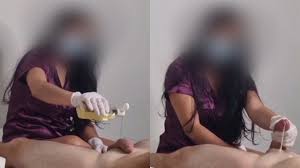 Amateur thai teen cherry giving a sensual handjob to a big white dick jpg x Thai handjob