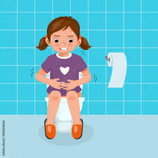 Little girl diarrhea|Little girl toilet diarrhea hi-res stock photography and images - Alamy