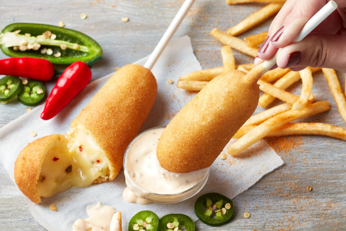 Hot Dog on a Stick by null