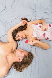 Sexy girl with towel her head sleeping embrace with pillow bed jpg x Sleeping girl sex