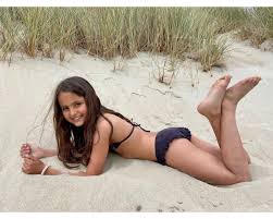 little girls bikini|Little Girl Blue Bikini On Beach写真素材490794 | Shutterstock