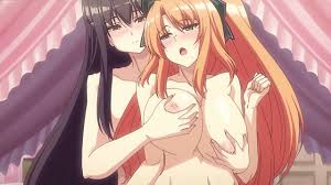 Gorgeously busty lesbian anime hentai babe fingering and pussy licking with her redhead friend jpg x Anime lesbian hentai