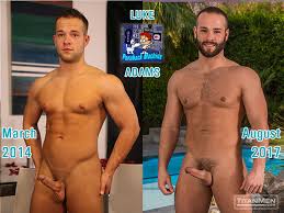 Luke adams oiled up cock jacked up hard and wanked off jpg x Luke adams