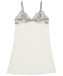 レーススリップ|レーススリップドレス（リブ編みシルクジャージー） | Saint Laurent