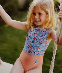 Swimsuit girl|Coral Long Sleeved Girls Swimsuit - Sandbar Swimwear