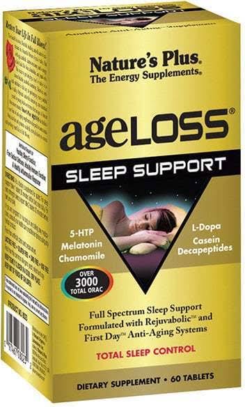 Nature's Plus Ageloss Sleep Support Dietary Supplement - 60 Capsules