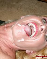 Lingerie granny swallows cum after banging hot young stud jpg x Granny swallows