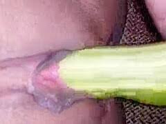 Extreme pussy fisting and vegetable fucking with slut jpg x Vegetable fuck