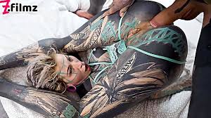 Watch tattoo covered slut gets some cock blowjob big tits babe big tits porn spankbang jpg x Heavily tattooed