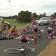 Cyclists hospitalised after horrific race crash 