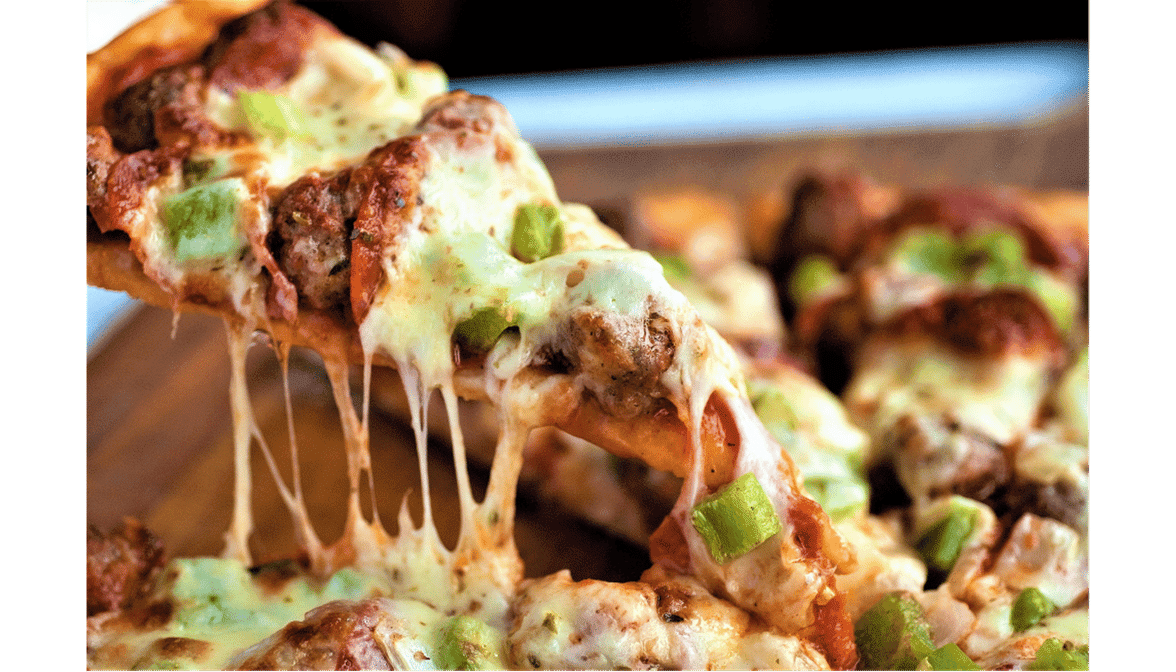 Leaning Tower of Pizza by null