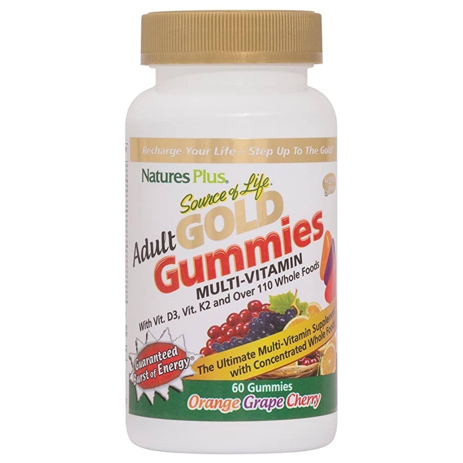Nature's Plus Source of Life Gold Adult Multi-Vitamin Gummies