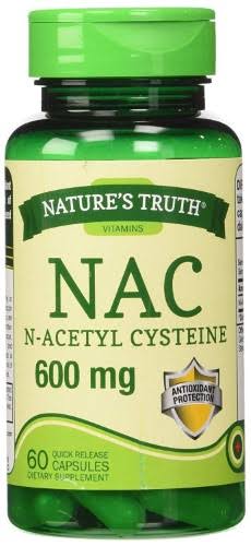 Nature's Truth Nac N-Acetyl Cystine Supplement - 600mg, 60ct