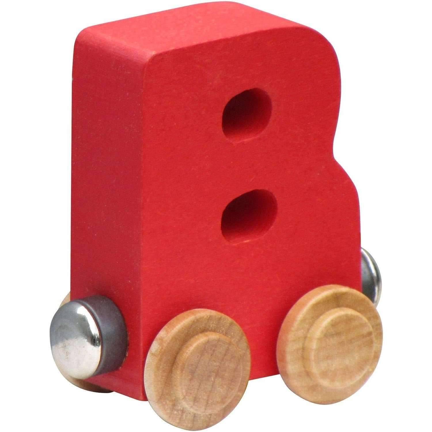 Name Train Bright Color Childrens Wooden Trains - Letter B