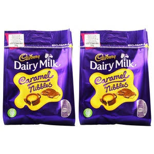 2x Cadbury 95g Dairy Milk Chocolate Caramel Nibbles Sweet/Candy/Confectionery Afterpay, Zip & Openpay Available