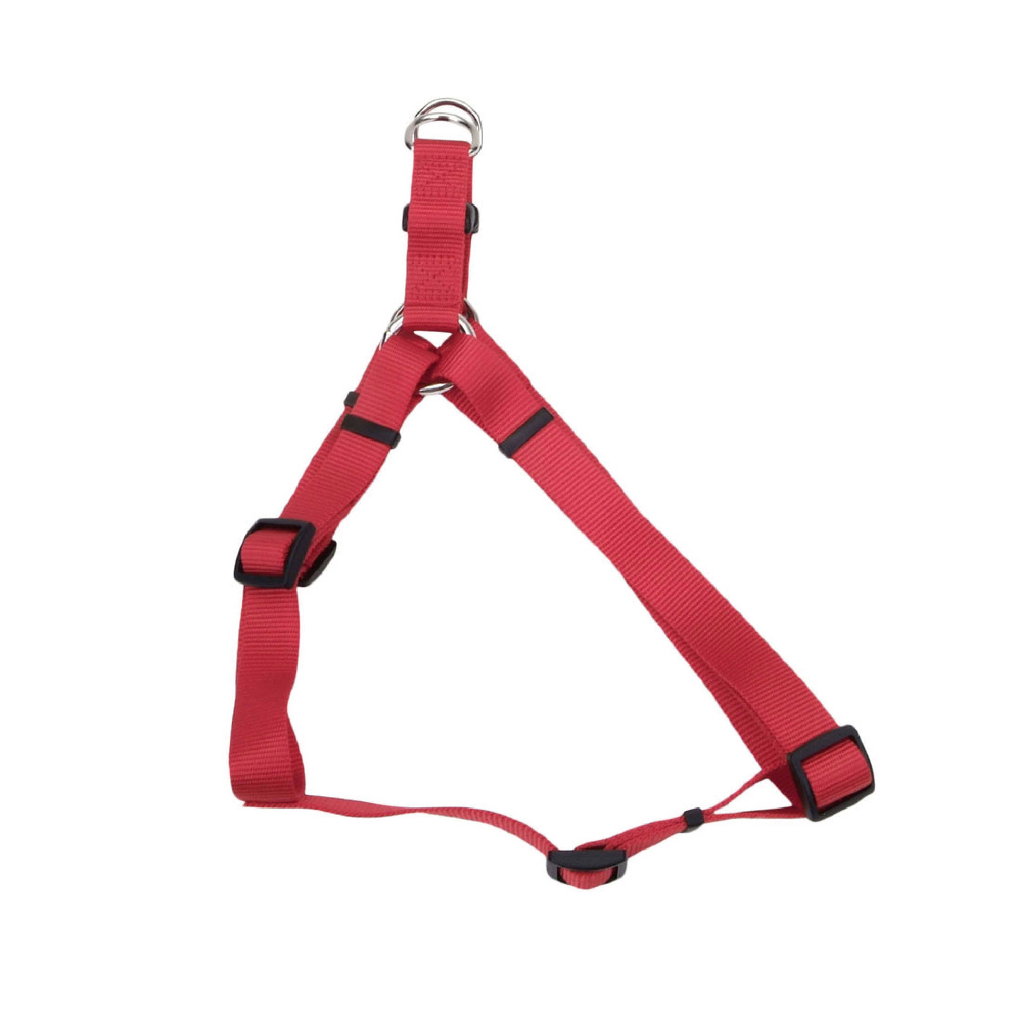 Coastal Comfort Wrap Adjustable Nylon Dog Harness - Red, Large, 3/4" x 20"-30"