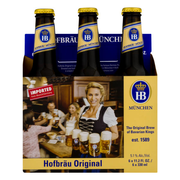 Hofbrau Original Lager - 6 pack, 12 fl oz bottles