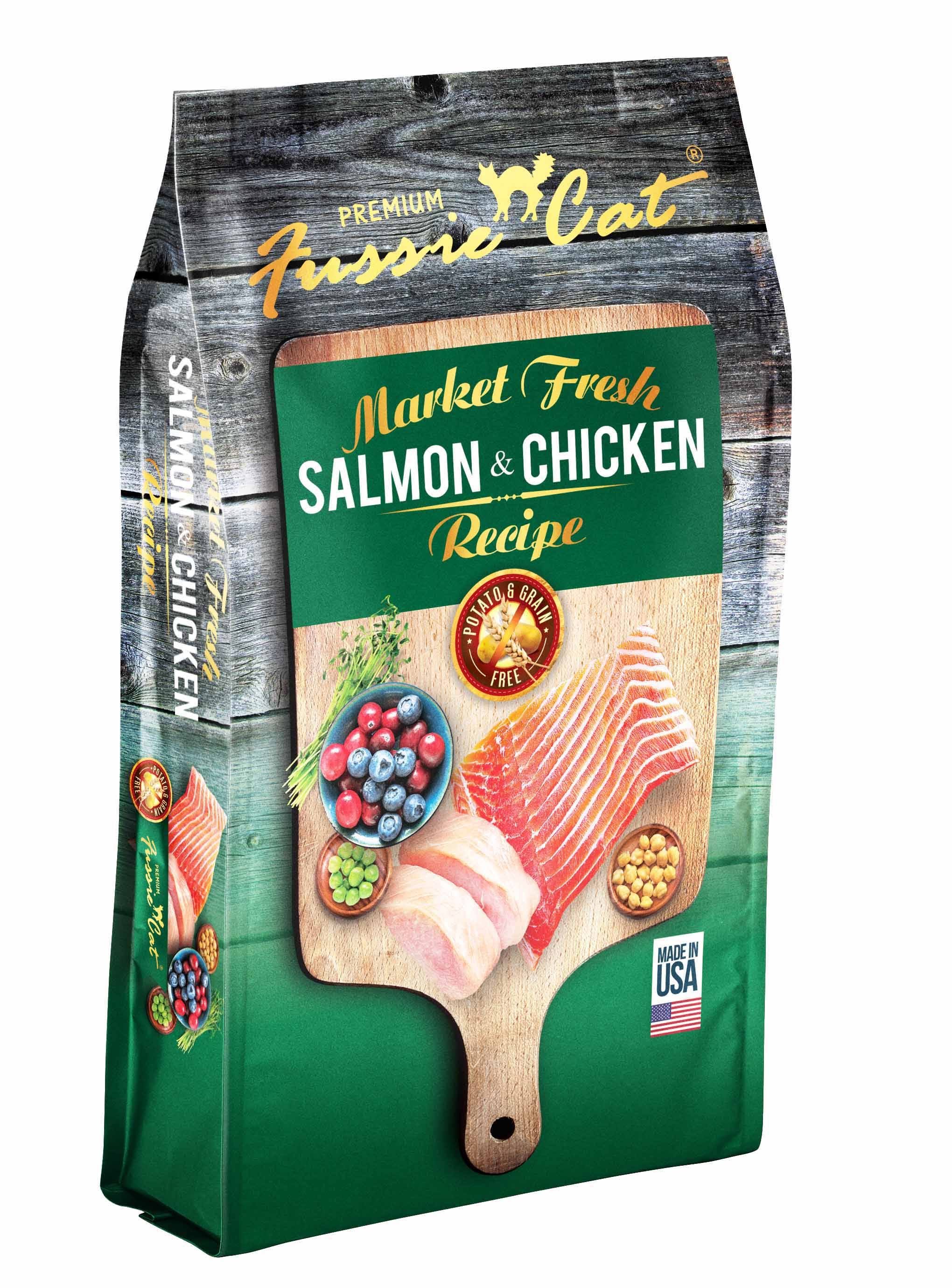 Fussie Cat Market Fresh Salmon & Chicken Recipe Dry Cat Food, 2-lb bag