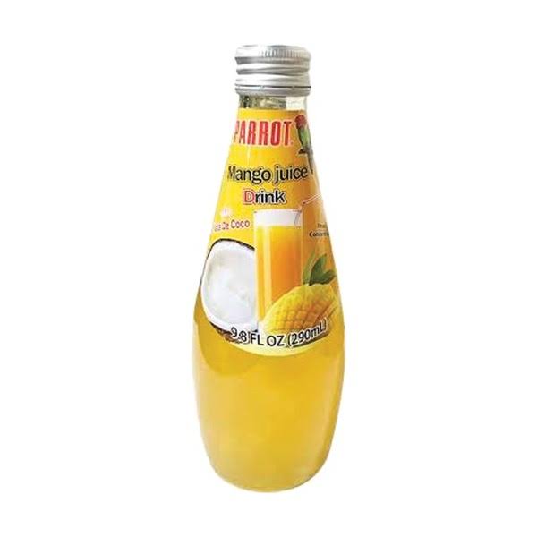 Parrot Mango Juice W- Nata De Coco 290ml Wholesale, Cheap, Discount, Bulk (Pack of 24)