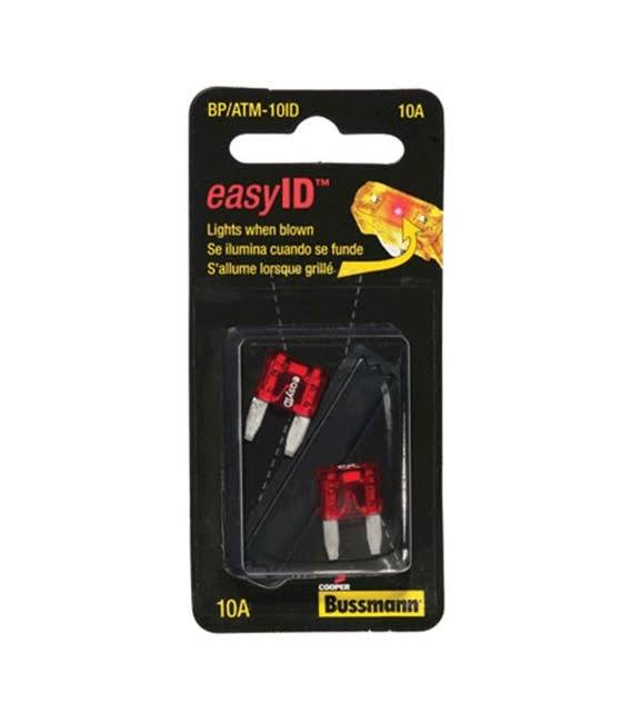 Cooper Bussmann BP-ATM-10ID 2 Pack 10A Auto Fuse - Red