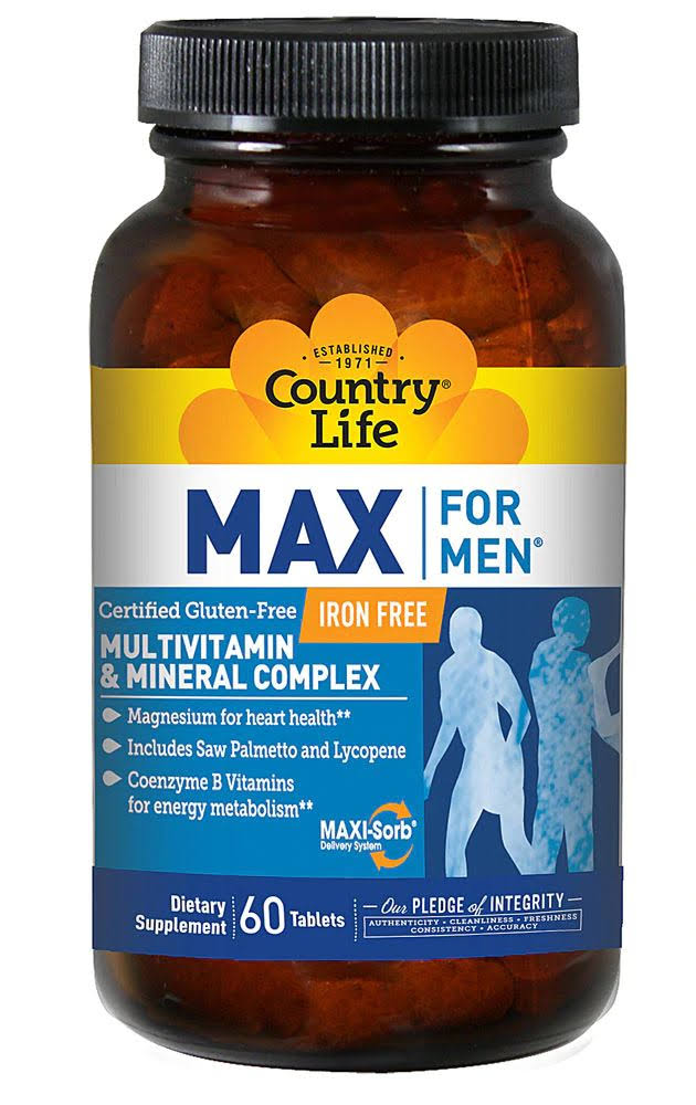 Country Life Max For Men Multi-Vitamins - 60 tablets