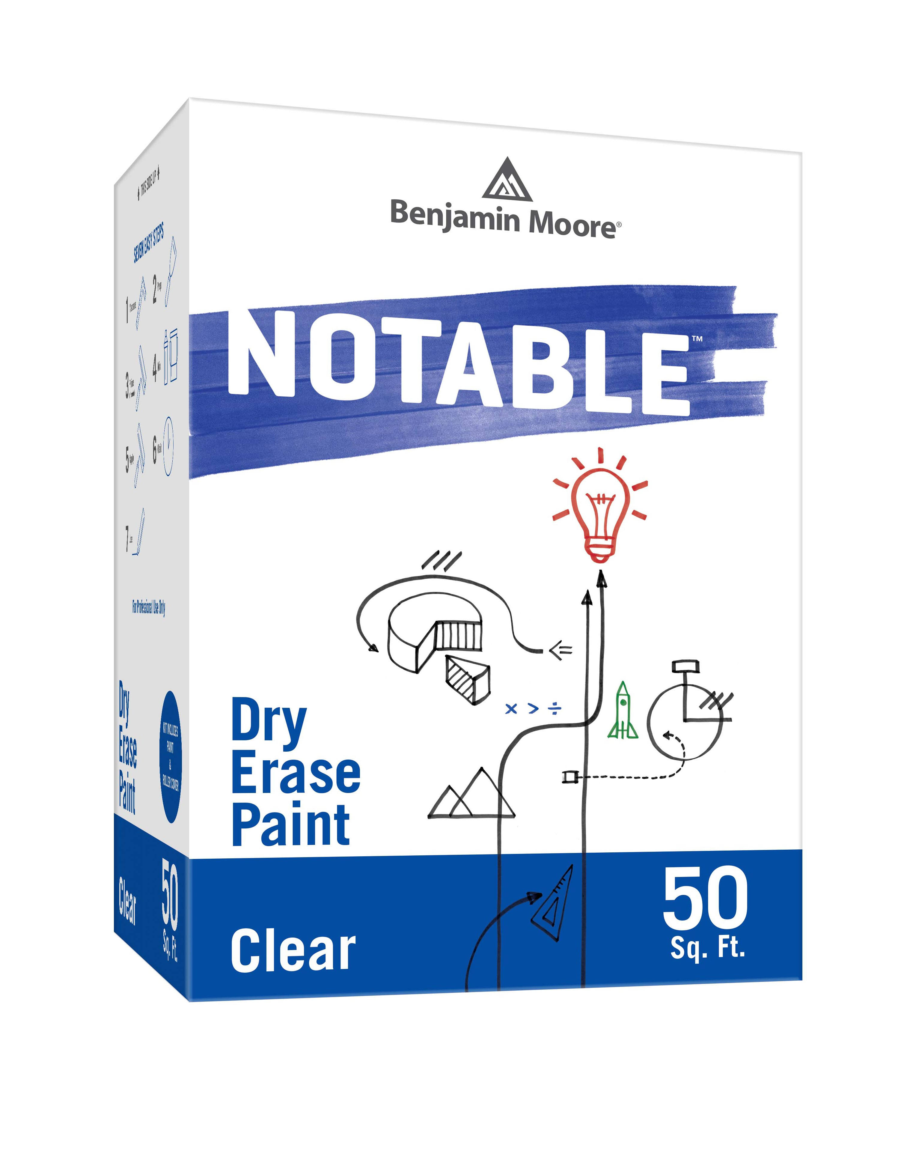Benjamin Moore Notable Dry Erase Paint - Clear - 50 Sq ft