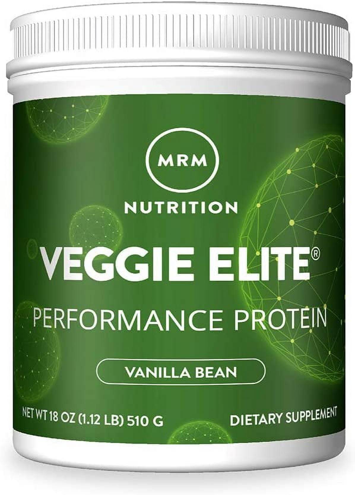 MRM Veggie Elite Dietary Supplement - Vanilla Bean, 1.12lbs