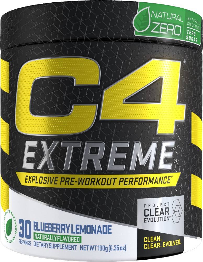 Cellucor C4 Extreme Natural Zero - 30 Servings Blueberry Lemonade