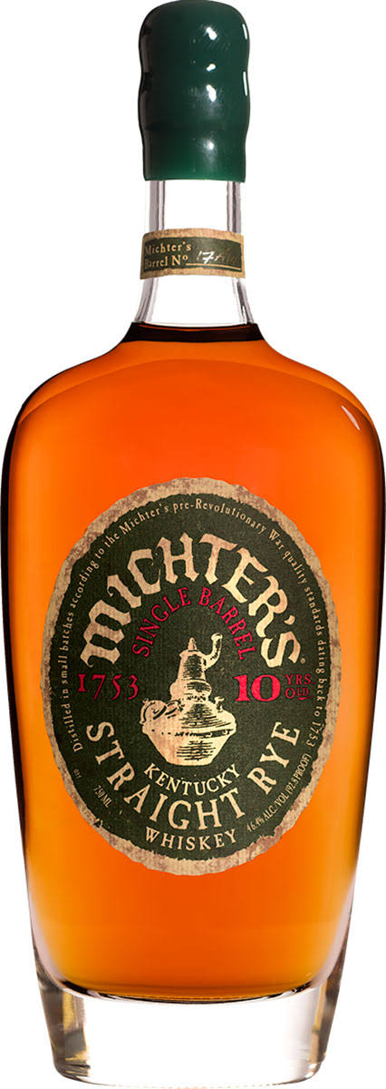 Michter's 10 Year Old Straight Rye Whiskey - 750 ml bottle