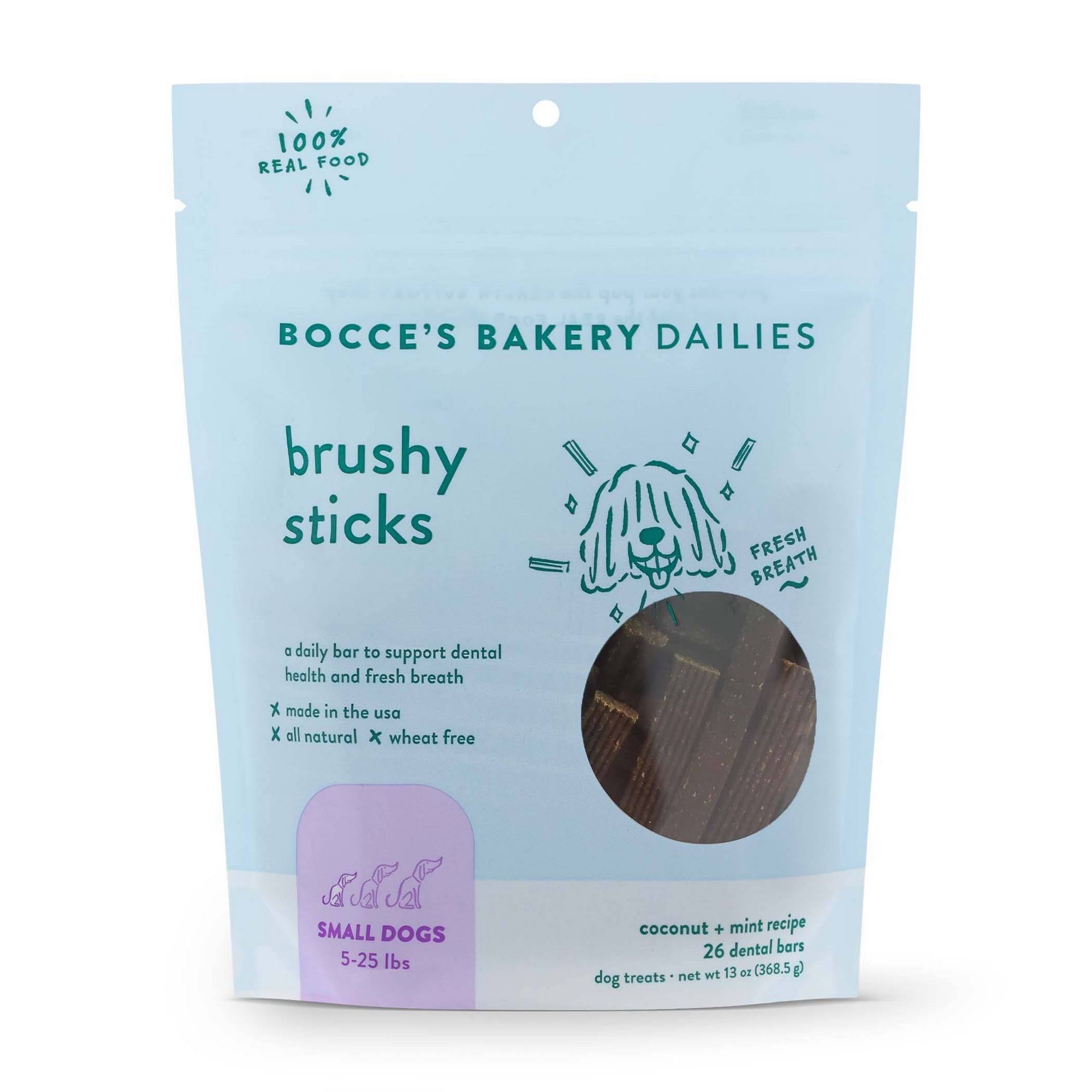 Bocce's Bakery Brushy Dental Sticks for Small Dogs / 13 oz