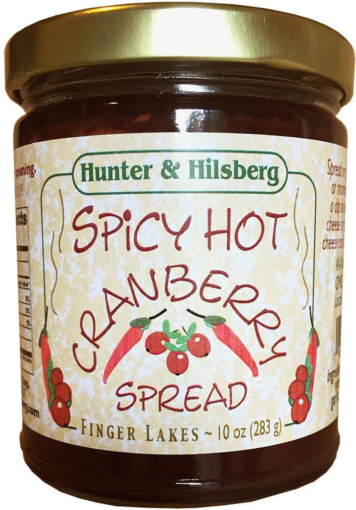 Hunter & Hilsberg Cranberry Spread, Spicy Hot - 10 oz