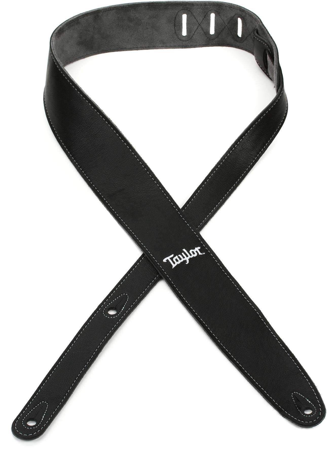 Taylor Leather/Suede Strap - Black 2.5"