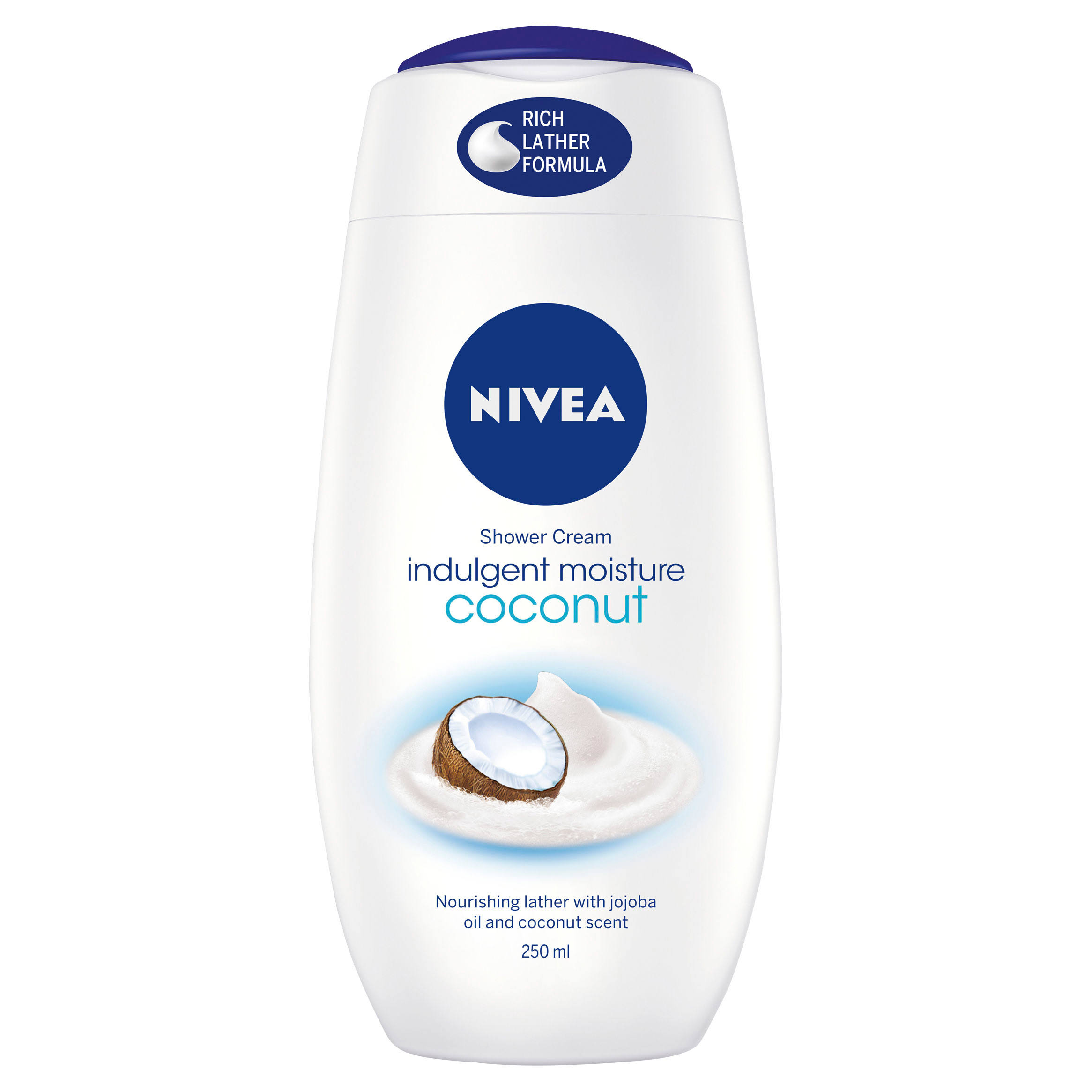 Nivea Indulging Moisture Caring Shower Cream - Coconut, 250ml