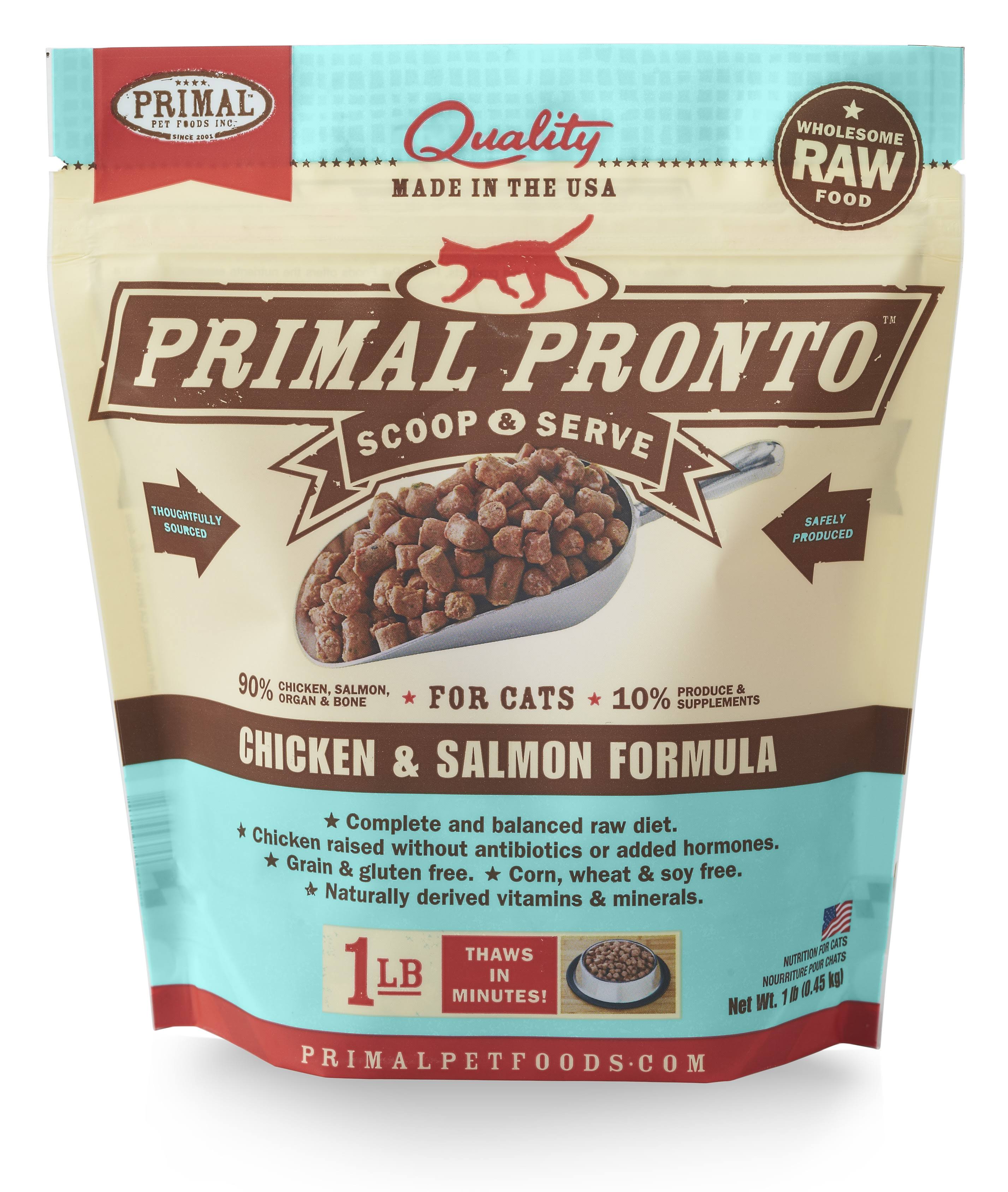 Primal Pronto Formula for Cats - Chicken & Salmon