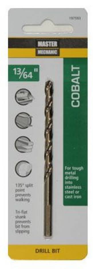 Disston 197593 High Speed Steel Drill Bit - 13/64" x 3 5/8", Cobalt