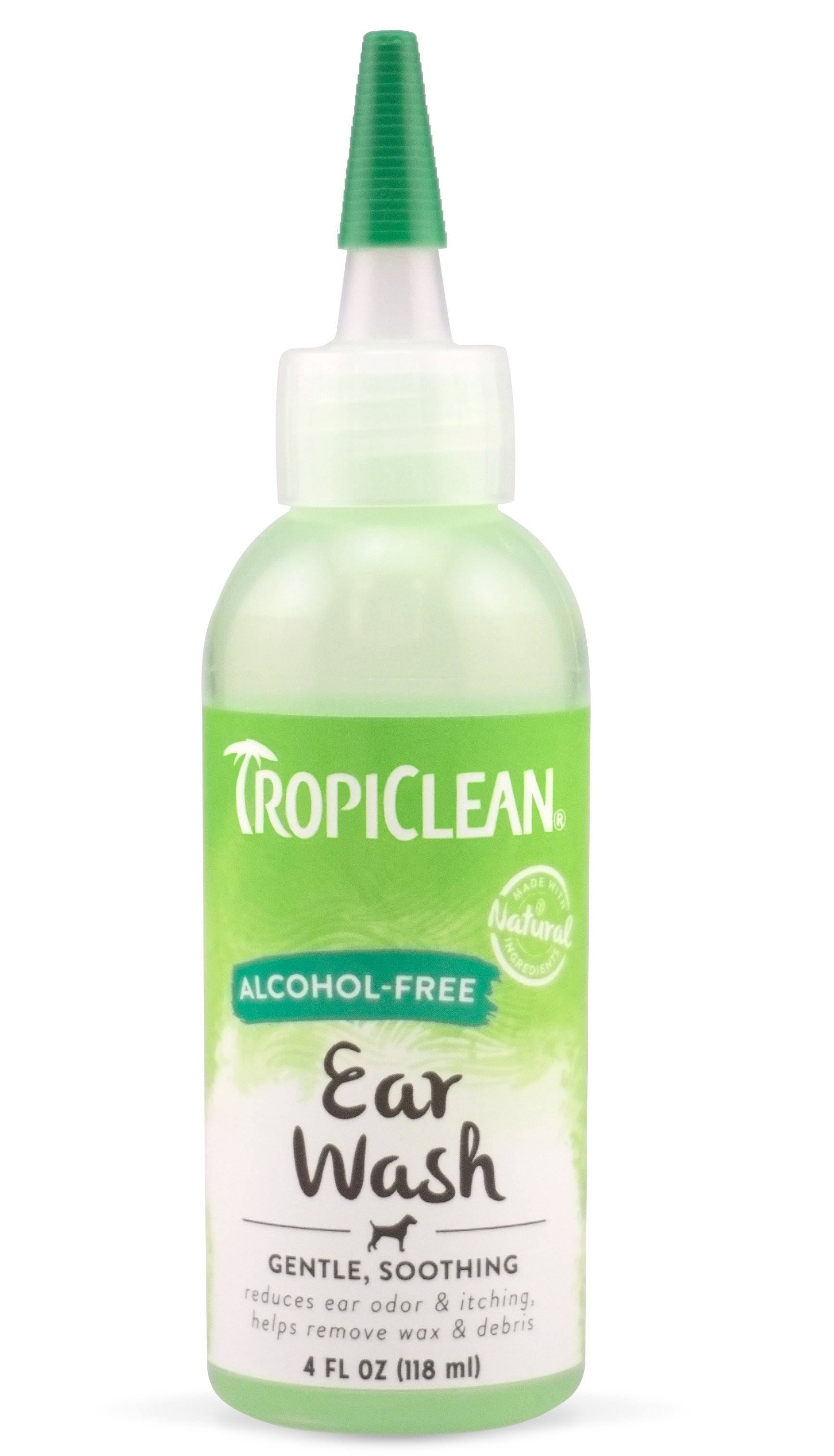 Tropiclean Alcohol Free Dog Ear Wash - 118ml