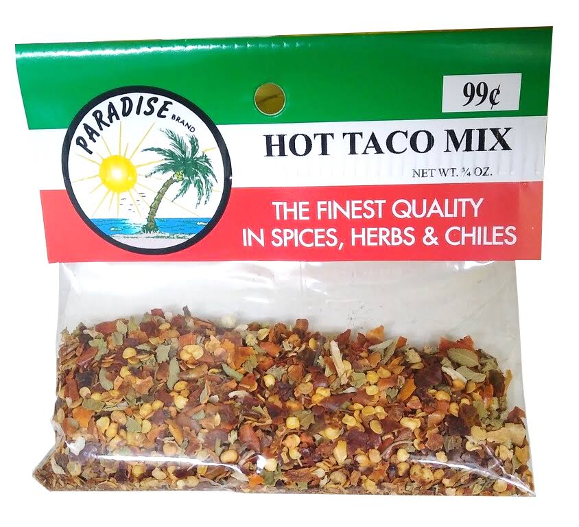 • Spices & Bake Seasoning,Spices Herbs Paradise Hot Taco Mix 3/4 oz