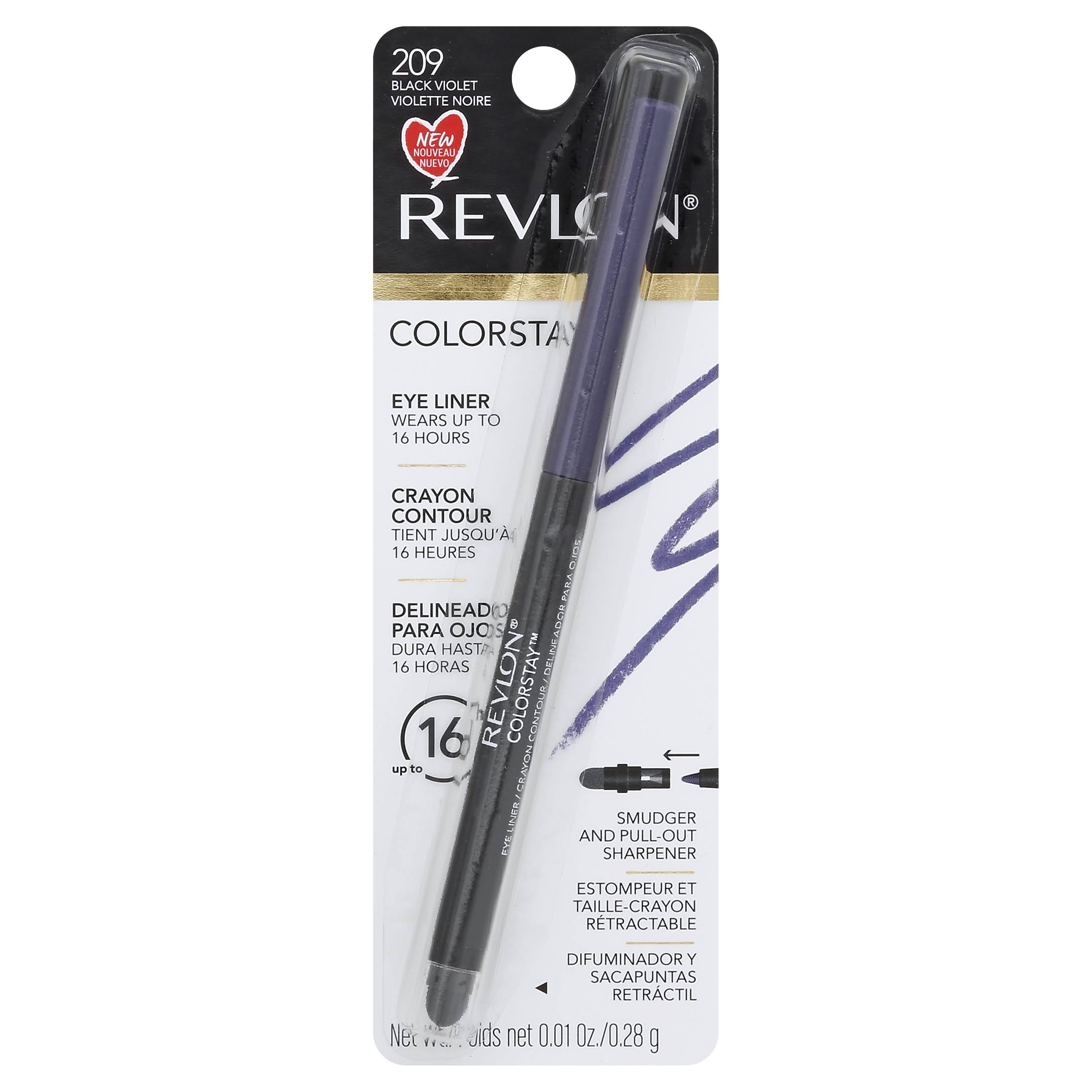 Revlon ColorStay Eyeliner - with SoftFlex, Charcoal 204, 0.1oz